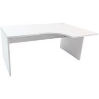 Scrivania compatta con pannello di base - Grigia - Manutan Expert