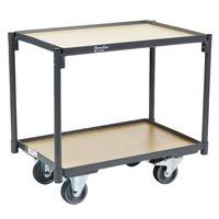 Carrello a ripiani in legno per contenitori - Portata 250 kg - Manutan Expert