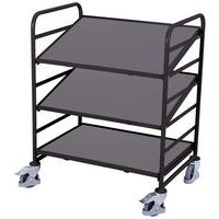 Carrello con ripiani portacontenitori a norma europea - 825 x 610 mm - Capacità 200 kg
