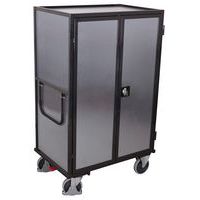 Carrello alto ergonomico con 5 ripiani in legno - Acciaio galvanizzato - 500 kg