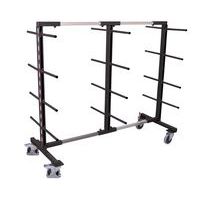 Carrello rastrelliera bifronte - Capacità 400 kg