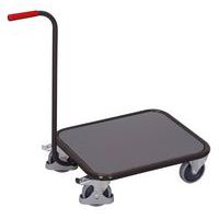 Carrello collo di cigno ripiano legno - Capacità 250 kg