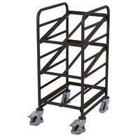 Carrello in acciaio portacontenitori a norma europea - Capacità 200 kg