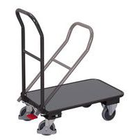Carrello in metallo con sponda ribaltabile, portata 250 kg-Larghezza 450 e 600 mm
