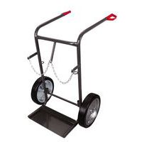 Carrello in acciaio portabombole - 2 bombole da 40 L/50 L - Portata 200 kg
