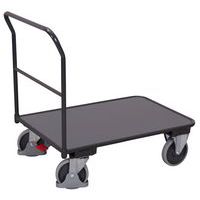 Carrello in acciaio tubolare - 1 sponda fissa - Portata 400 kg