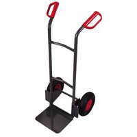 Carrello in acciaio - Ruote pneumatiche - Portata 200 kg