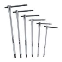 Serie di 6 chiavi a T maschio esagonale con traversino scorrevole