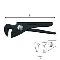 Giratubi modello leggero con ganasce a 90°