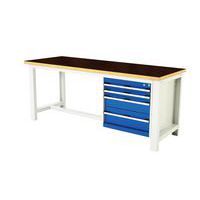 Banco Cubio con 4 cassetti - Larghezza 200 cm - Arphénol