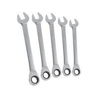 Serie di 5 chiavi combinate a cricchetto piatte