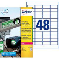 Etichetta autoadesiva ultra resistente bianca - Stampa laser