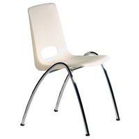 Sedia a guscio trasparente - Giallo tenue