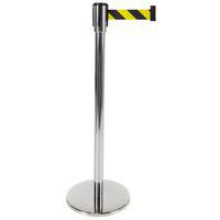 Paletto in acciaio inox con nastro - 5 m - Acciaio - Manutan Expert