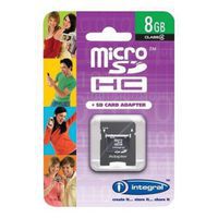 Scheda di memoria Micro SDHC Integral - 8 Gb