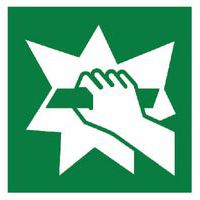 Cartello di emergenza - Rompere in caso di emergenza