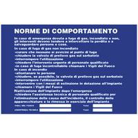 Cartell di indicazione - Norme di comportamento