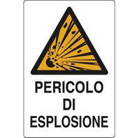 Cartello di pericolo - Pericolo di esplosione