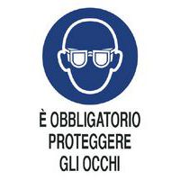 Cartello di obbligo - È obbligatorio proteggere gli occhi