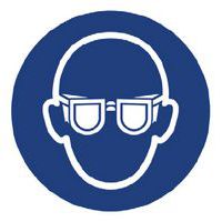 Cartello di obbligo - proteggere gli occhi