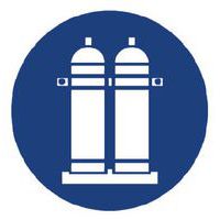 Cartello di obbligo - fissare le bombole