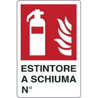 Cartello antincendio - Estintore a schiuma n°