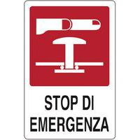 Cartello antincendio - Stop di emergenza