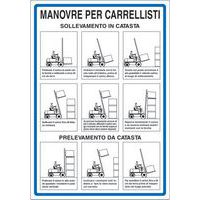 Cartello di indicazione - Manovre per carrellisti
