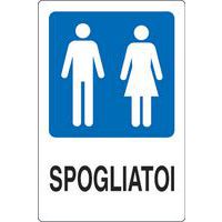 Cartello di indicazione - Spogliatoi uomini / donne