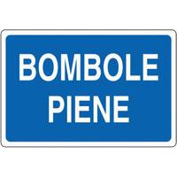Cartello di indicazione - Bombole piene