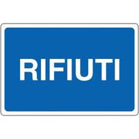 Cartello di indicazione - Rifiuti