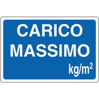 Cartello di indicazione - Carico massimo kg/m²