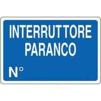 Cartello di indicazione - Interruttore paranco n°