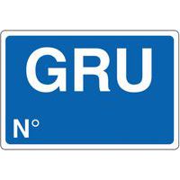 Cartello di indicazione - Gru n°