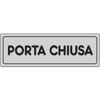 Targhetta per interni - Porta chiusa