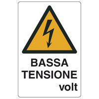Cartello di pericolo - Bassa tensione volt