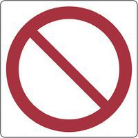 Cartello di divieto - divieto generico