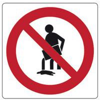 Cartello di divieto - vietato versare liquidi inquinanti