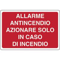 Cartello antincendio - Allarme antincendio