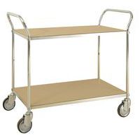 Carrello con ripiani in metallo ESD  2 ripiani  Portata 250 kg