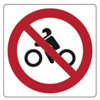 Vsafety Cartello Divieto Di Accesso 400x300 Mm In Plastica Rigida - Segnale Di Sicurezza "Vietato L'Ingresso" EN ISO 7010