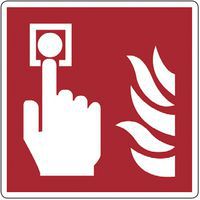 Confezione da 5 adesivi per chiusura porta antincendio 100 mm, uscita