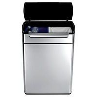 Touch-Bar Bin rettangolare 2x24 litri, Simplehuman