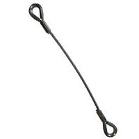 Tirante in fune d'acciaio a 1 braccio - Con redance rinforzate - Portata da 250 a 7200 kg