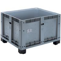 Cassa Pallet In Plastica Grigia - 675x940x640 Mm, Portata 200 Kg, Volume 290 Lt - Foto 5