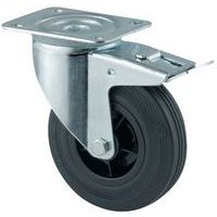 Rotella girevole con piastrina e con freno - Portata da 70 a 295 kg