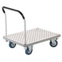 Carrello alluminio - 1 sponda fissa - Portata 500 e 750 kg