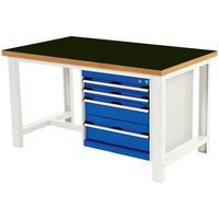 Banco Cubio con 4 cassetti - Larghezza 150 cm - Arphenol