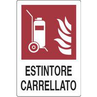 Cartello antincendio - Estintore carrellato