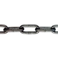 Catena In Acciaio Inox 201 – 3 Mm X 5 M Con 2 Moschettoni, Zincata, Per Recinzioni, Cancelli, Bici E Stendibiancheria
